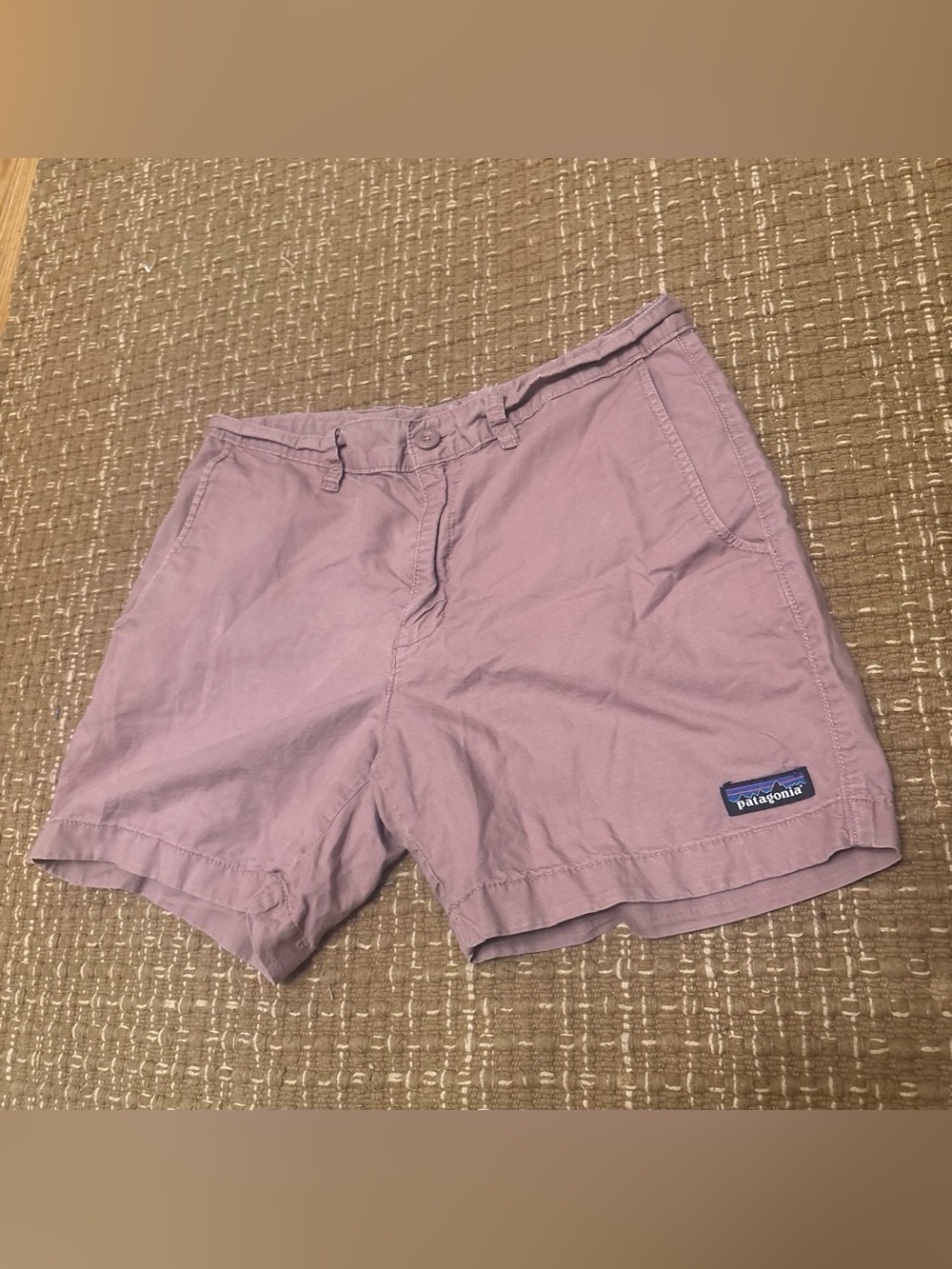 Patagonia Men's Lavender Flat-Front Shorts